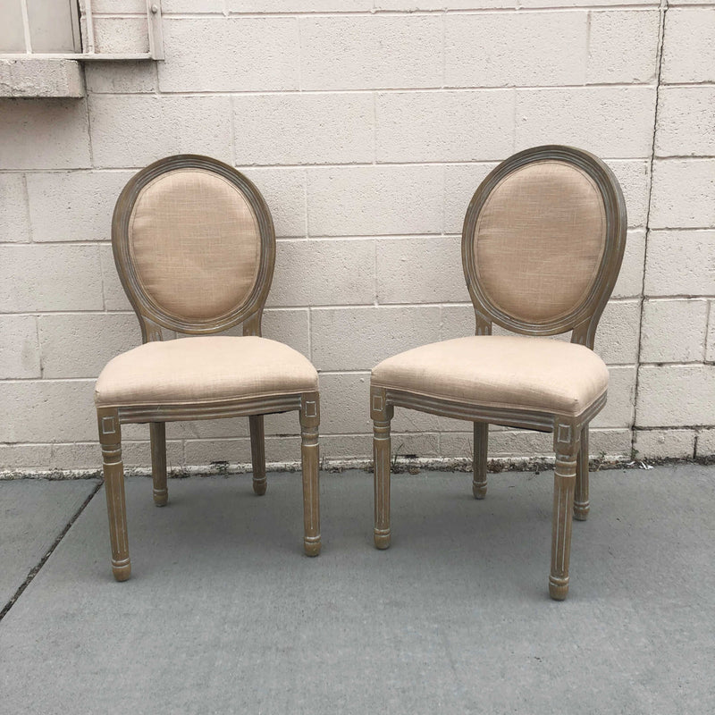 "C'est Si Bon" Linen Chairs | QTY 2