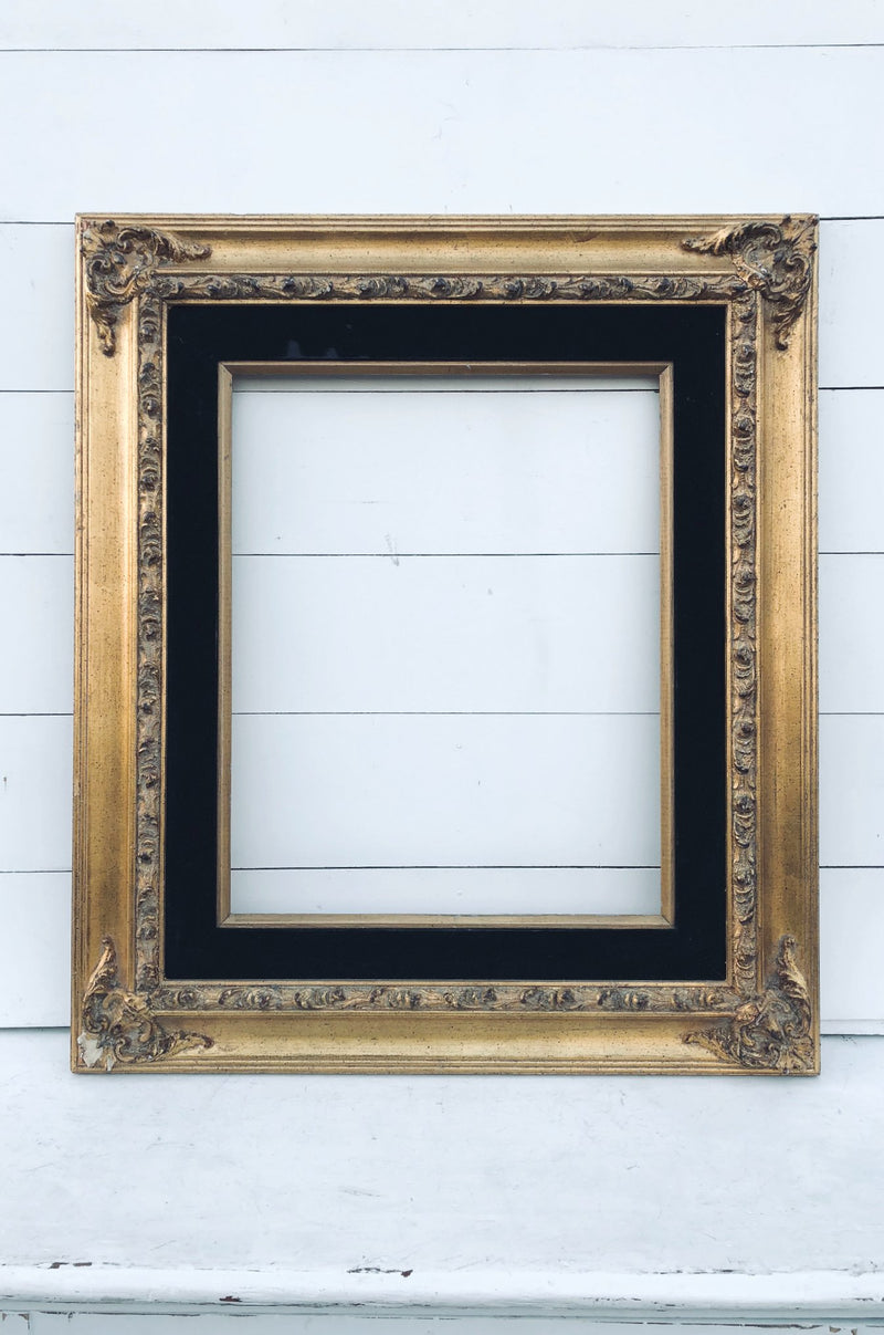 Vintage gold and black frame