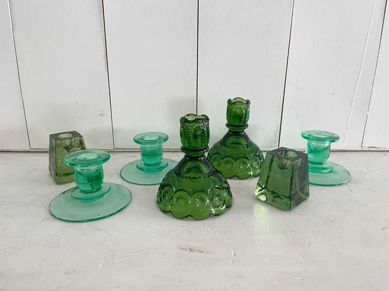 "Green" Candlestick Holders | QTY 11