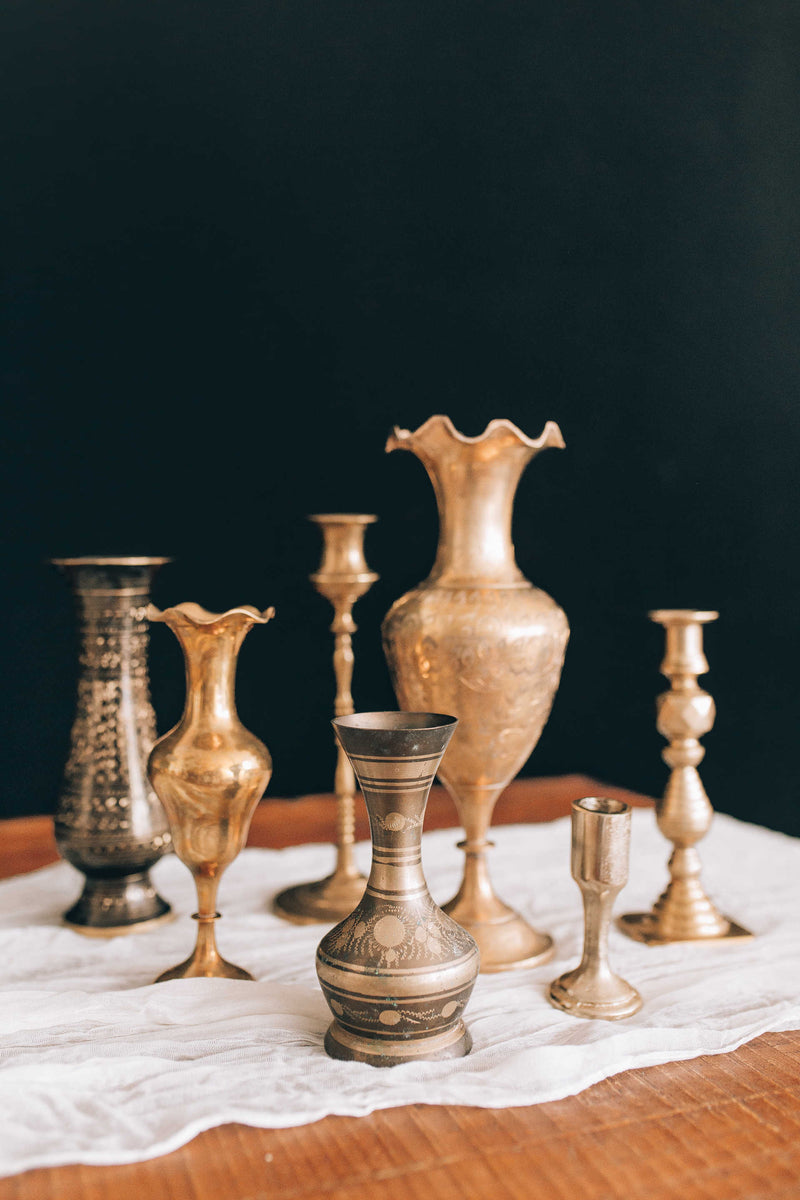 Sweet Pea” Brass Vases – Utah Vintage Rentals