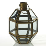 Antique gold geometric lantern