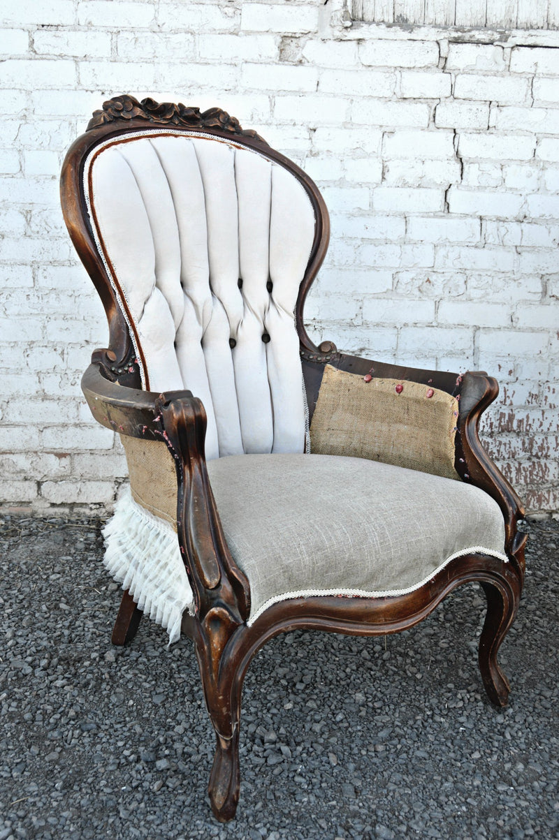 Shabby-chic deconstructed chair