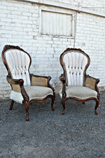 Shabby-chic deconstructed chairs