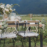 "Bride + Groom" Chair Signs | $10/set