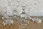 "Clear" Glass Candlestick Holders | QTY 20