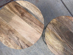 "Beechwood" Wood Tables | QTY 2
