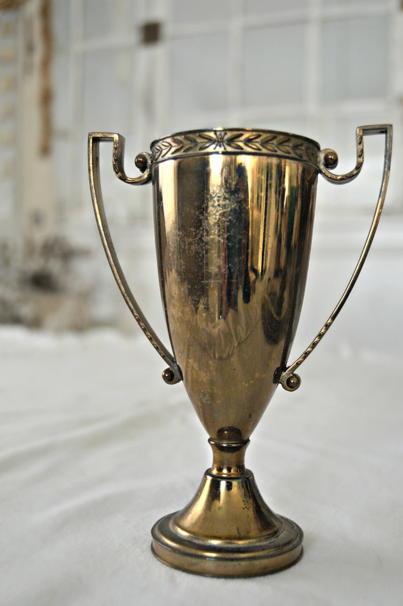 Gold vintage trophy cups