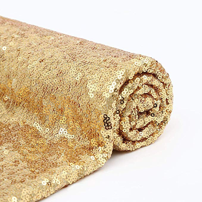 "Girls Just Want to Have Fun" Gold Sequin Backdrop