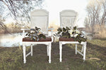 Vintage chairs for bride and groom