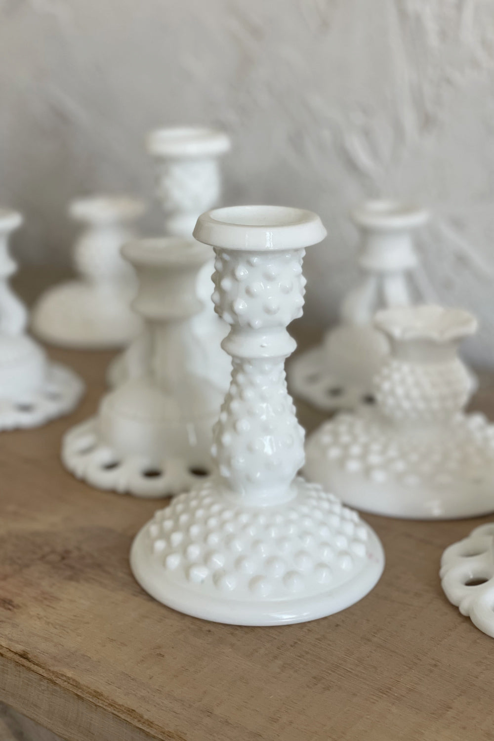 Milk Glass Candle Stick Holders – Brick Alley Co.