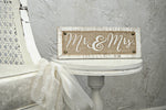 Mr & Mrs. burlap wedding sign
