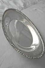 Ornate vintage silver dish