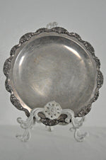 Silver vintage serving platter 