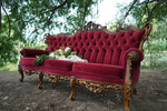 Red Victorian Sofa